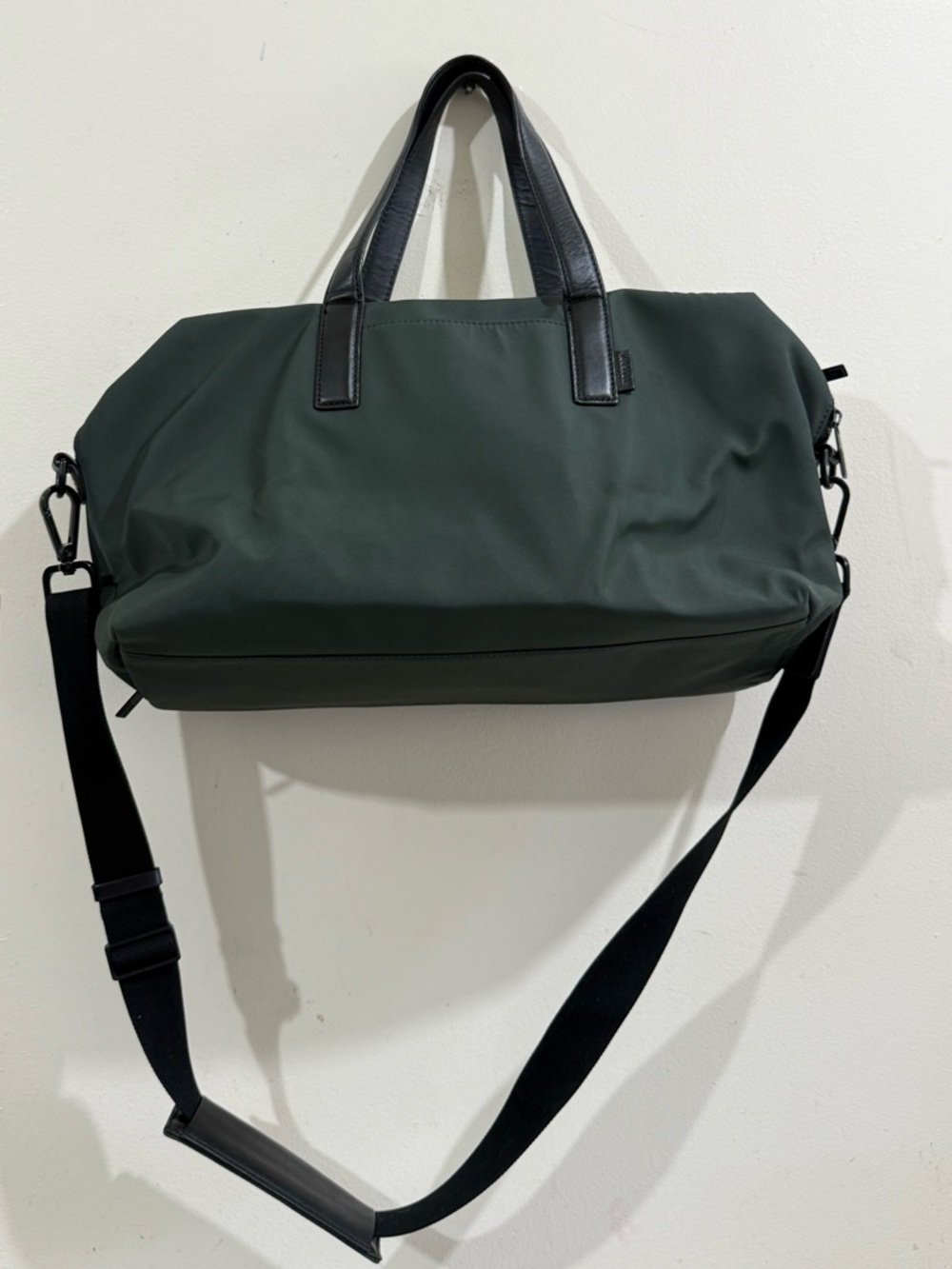 Away Deep Green Duffel Bag with Black Straps